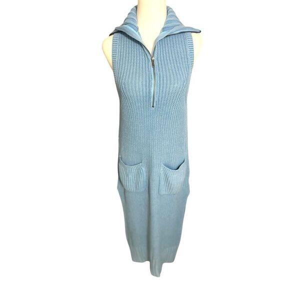 Free People Elodie Maxi Dress In Blue small oversized knit - Picture 2 of 13